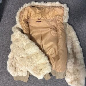 Rabbit fur coat